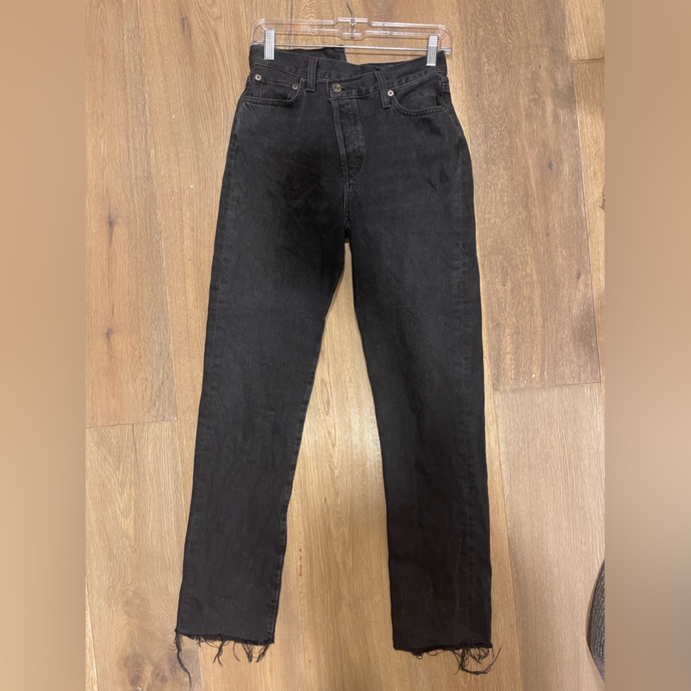 Agolde crisscross jeans black